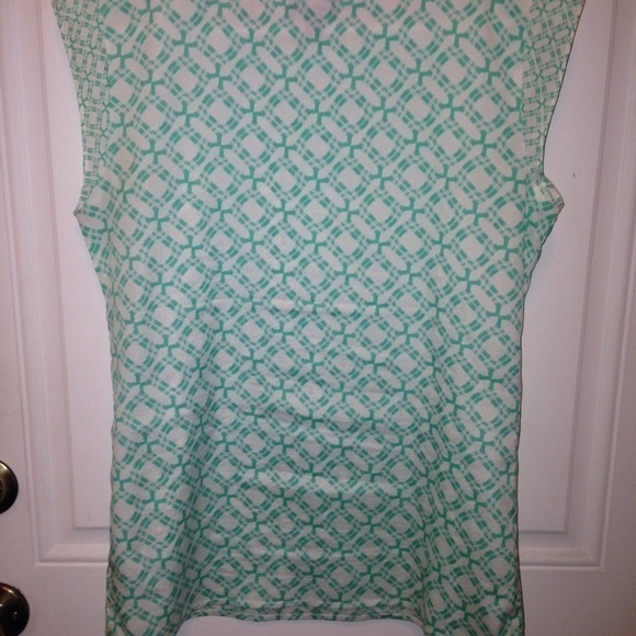 The Limited Women’s XS Green‎ White Printed Blouse - Picture 6 of 8